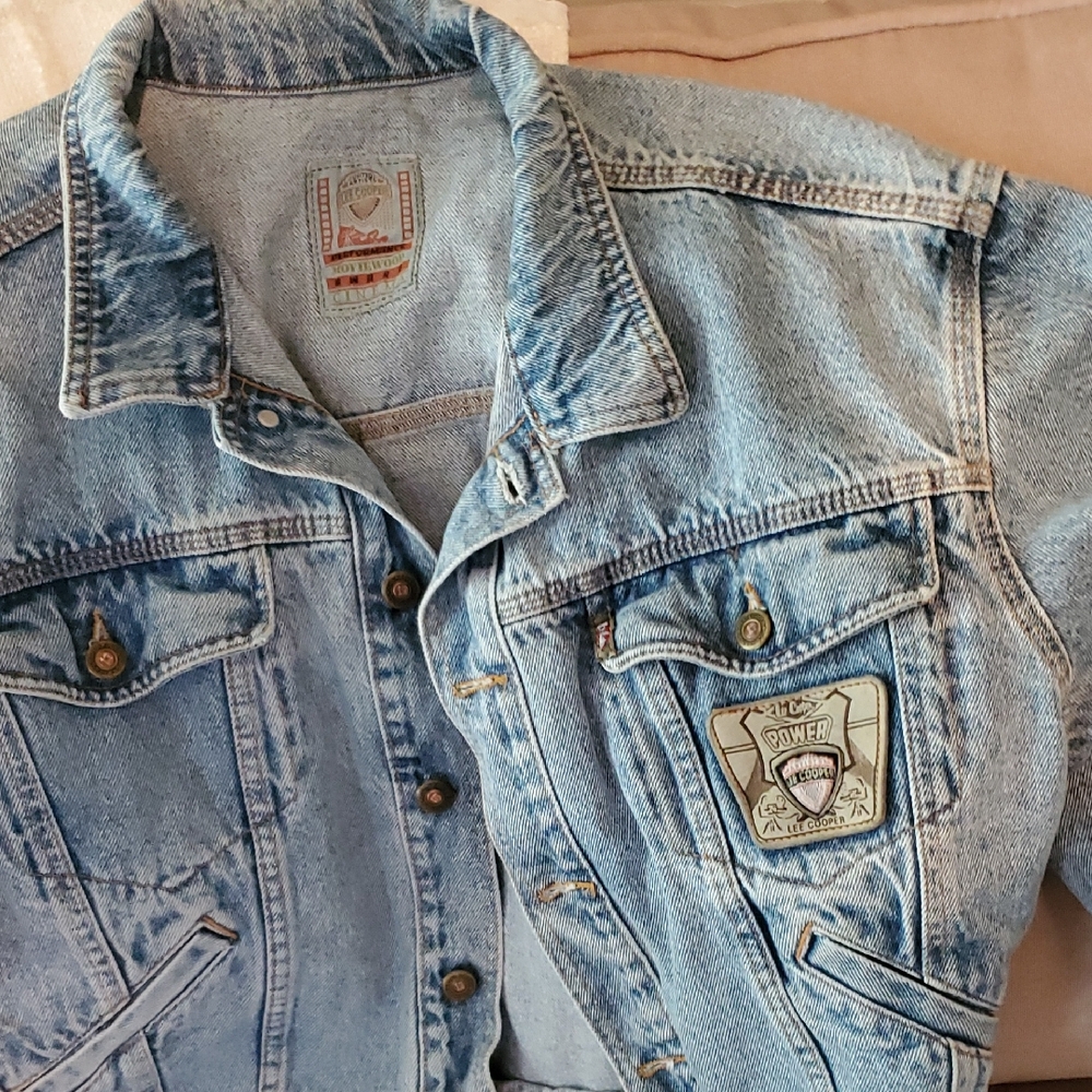 Lee Cooper Vintage Rare Denim Jean Jacket with Patch